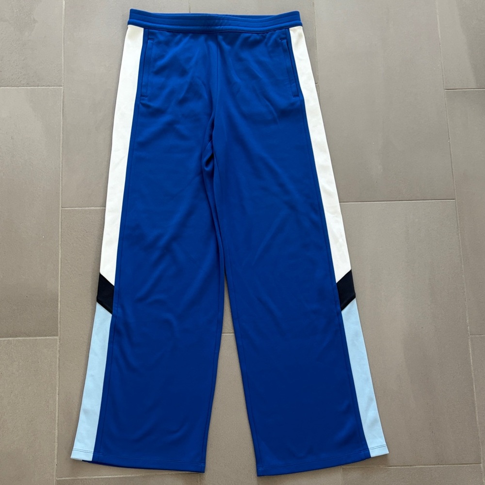 Tory Sport Royal Blue Athletic Pants with White & pale blueTrim
